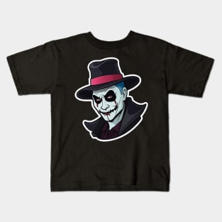 scary halloween psycho man Kids T-Shirt